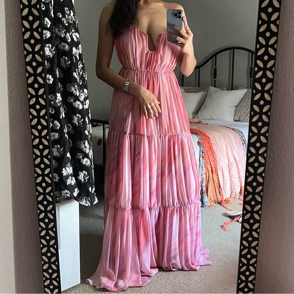 Aiifos Madeleine Pink Maxi Dress - size XS - Picture 6 of 9